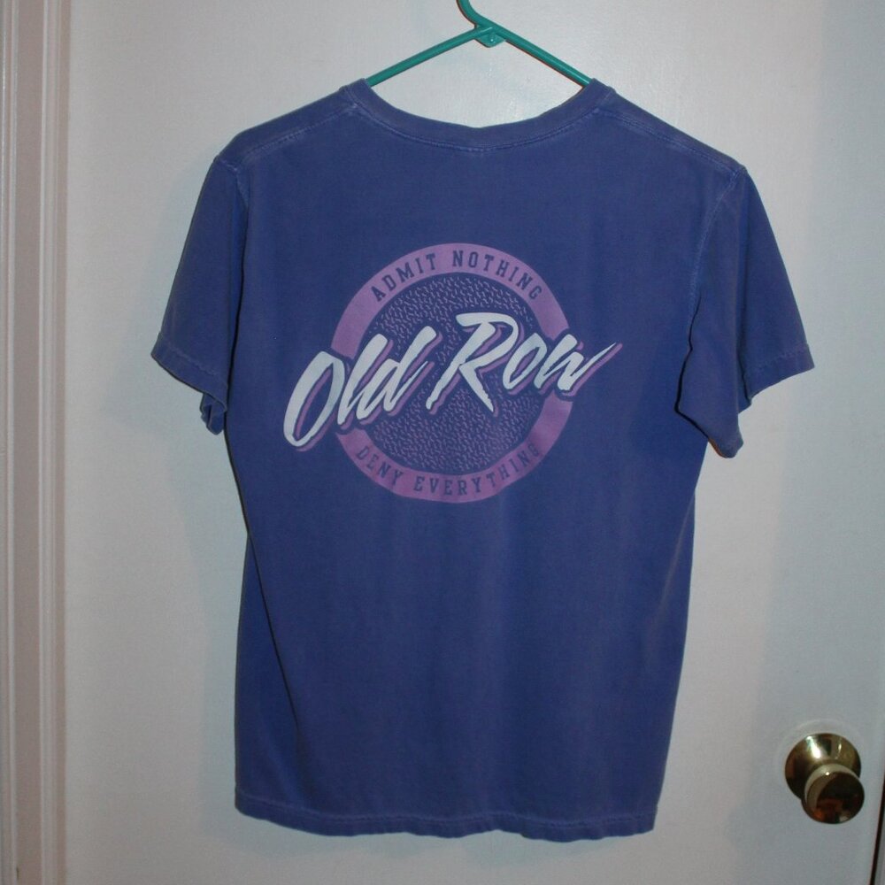 Old Row "Admit Nothing Deny Everything" short sleeve t-shirt Blue/Pink